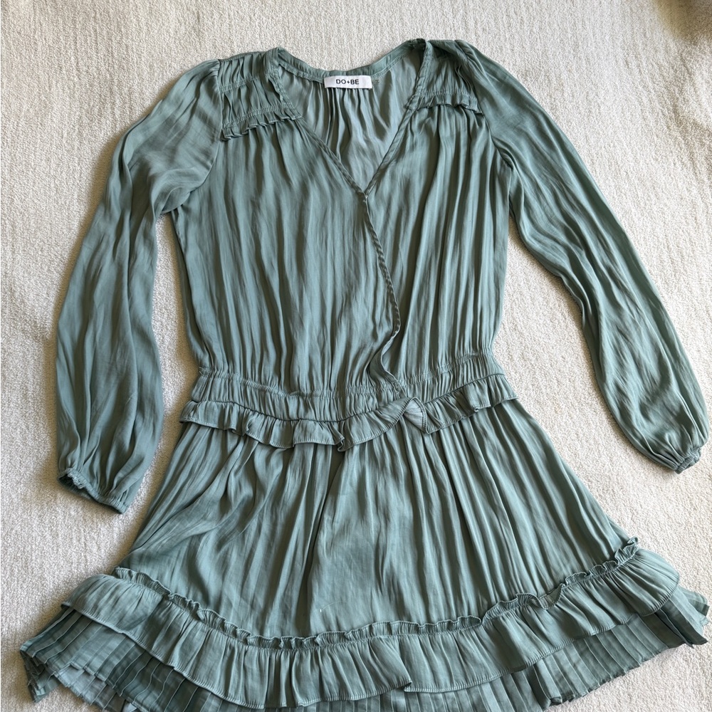 DO+BE Green Ruffle Dress